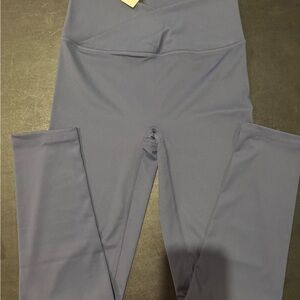 Blue High-Waisted Leggings